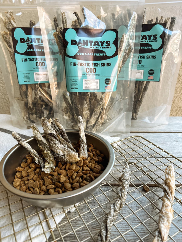 Fintastic Fish Skins COD 3oz bag STICKS